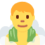 homem na sauna Emoji (Twitter, TweetDeck)