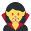 vampyrė Emoji (Twitter, TweetDeck)