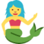 mermaid Emoji (Twitter, TweetDeck)