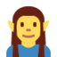 bărbat elf Emoji (Twitter, TweetDeck)