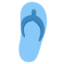 thong sandal Emoji (Twitter, TweetDeck)