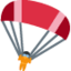 parachute Emoji (Twitter, TweetDeck)