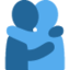 people hugging Emoji (Twitter, TweetDeck)