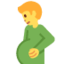 pregnant man Emoji (Twitter, TweetDeck)