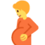 pregnant person Emoji (Twitter, TweetDeck)