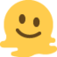 elolvadó arc Emoji (Twitter, TweetDeck)