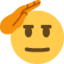 tisztelgő arc Emoji (Twitter, TweetDeck)