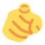 felhasználóra mutató ujj Emoji (Twitter, TweetDeck)